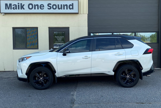 Toyota 2023 Rav4 with professional window tint in North Bay